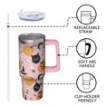 thumbnail image 3 of 30oz Halloween Tumbler with Handle, Skull Candy Bat | Print | Halloween Gifts for Women & Girls | with Lids and Straws | Stainless Steel Insulated | Travel Coffee Mug, 3 of 5