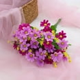 thumbnail image 1 of Flores artificiales, 2 manojos de plantas de balcón y de interior, flores de plástico., 1 of 5