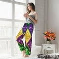 thumbnail image 6 of Picia Mardi Gras4 Womens Soft Woven Cotton Elastic Waistband Sleep Pajama Pant Lounge Sleep Pant With Pockets And Drawstring-Small, 6 of 9