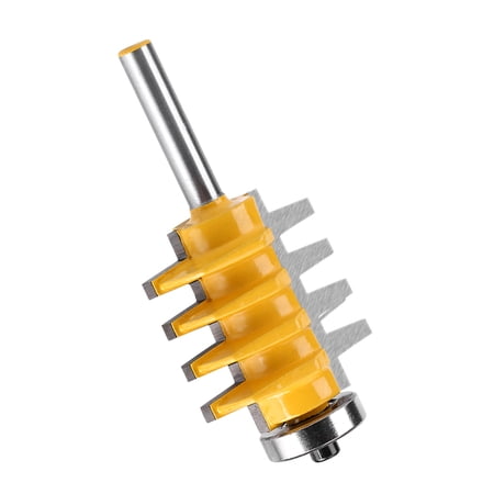 1pc Woodworking Reversible Rail Cemented Carbide Router Bit 1-3/8"Diam * 1/4"Shank, Wood Router Bit,Router Bit