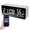White, variant on Smart Digital Desk Alarm Clock with App Control and Custom Voice Memo Playback, 100 Changing LED Color Settings, Tabletop Mirror Clock Tracking Temp and Humidity (7.28 x 3.07 in)