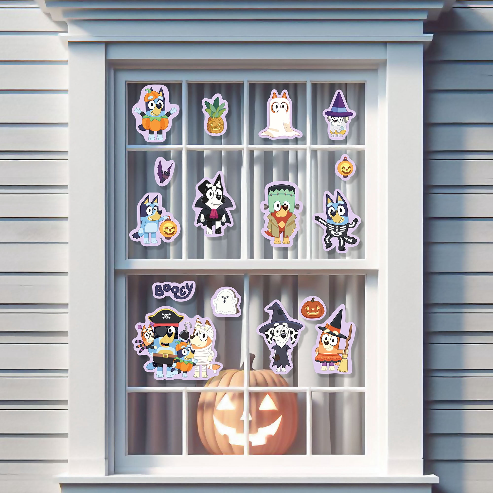 Bluey Halloween Decorative Window Cling