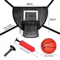 thumbnail image 7 of Mini Basketball Hoop for Trampoline Backyard Goal Game Lightweight Backboard Black 90x50cm, 7 of 7