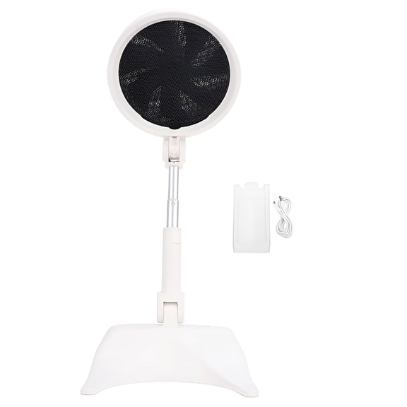 HIBIBUD Portable Kitchen Exhaust Fan with Oil Cup,3 Speed Usb Powered for Indoor Cooking Portable Exhaust Fan for Kitchen