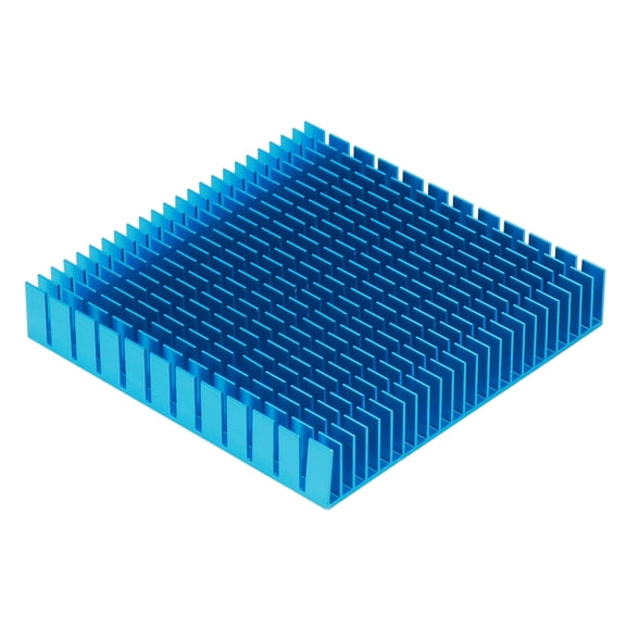 120mm x 120mm x 20mm Aluminum Heatsink Cooler for CPU Power Amplifier PCB, High Power Cooling Radiator, Blue