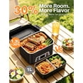 thumbnail image 3 of Victsing Cordless Electric Lunch Box, 5.5 Cups Capacity, Auto Keep Warm Portable Food Warmer, Ideal for Office, Travel & Car Use（ Black）, 3 of 8