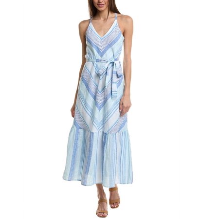 Tommy Bahama womens Ocean Reverie Linen Maxi Sundress, XL, Blue