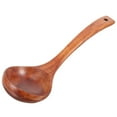 thumbnail image 4 of Beech Wood Cooking Scoop Catering Tableware Anti-slip Back Hook Kitchen Utensils Spoon Soup Ladle for Home Hot Pot, 4 of 9
