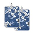thumbnail image 7 of Yayeee Pot Holders Kitchen Heat Resistant with Pockets 7"x9.8" Cotton Oven Cooking Hot Pads, Floral Ocean Waves, 7 of 7