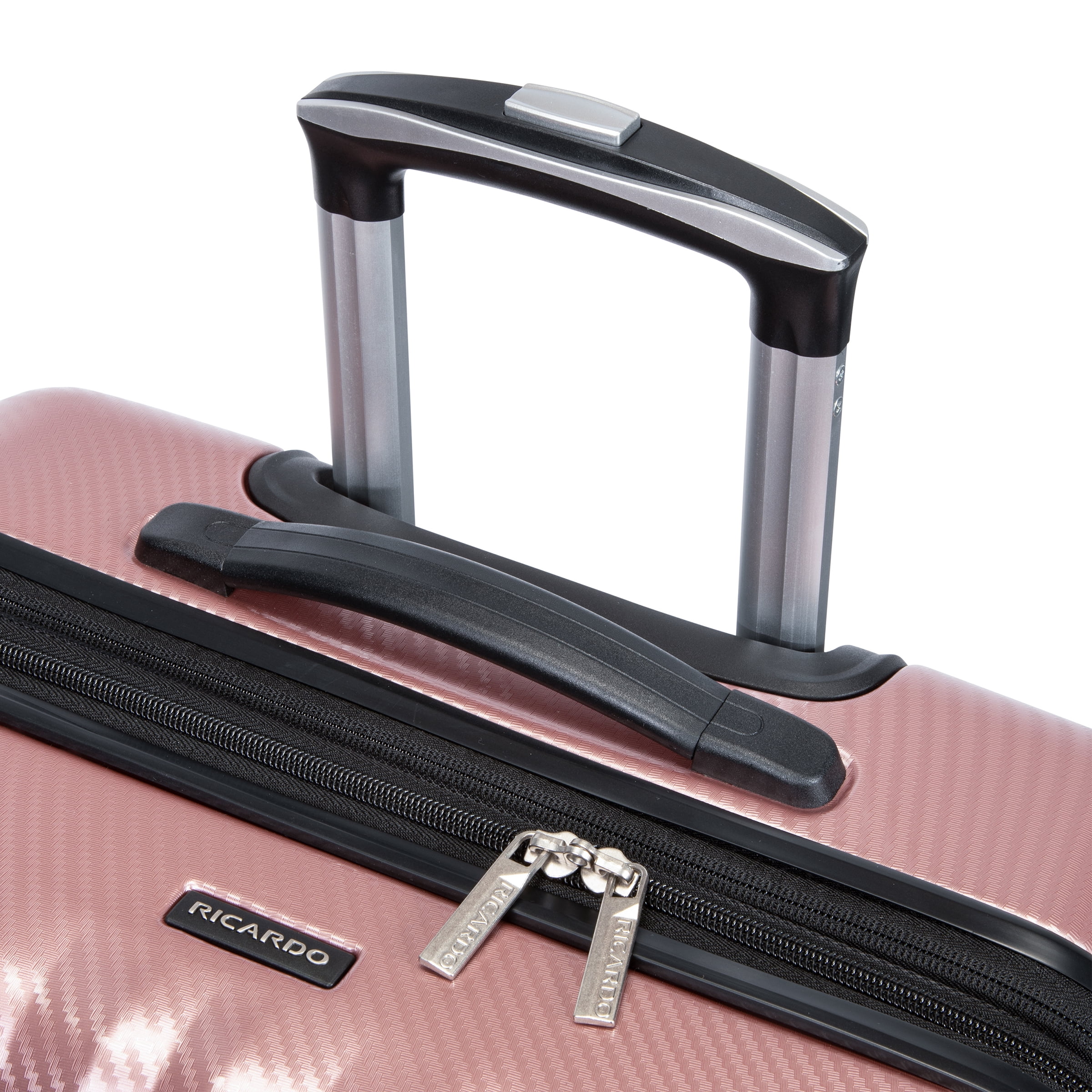 Ricardo Beverly Hills Anchor Bay Hardside 21" Expandable Carry-on Spinner Luggage, Rose Gold