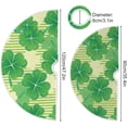 thumbnail image 3 of Coolnut Lucky Clover Christmas Tree Skirt 48", St. Patrick's Day Tree Skirt Double Layers Polyester Easter Tree Skirt for St. Patrick's Day Holiday Party Decoration, 3 of 6