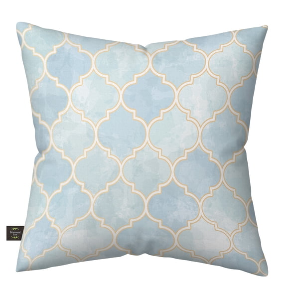 Briarwood Lane Everday Indoor/Outdoor Pillow 17x17 Blue Quatrefoil For Everday Pillow