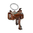 thumbnail image 3 of Llavero de silla de montar a caballo Hugo Western Cowboy Horse Saddle, 3 of 9