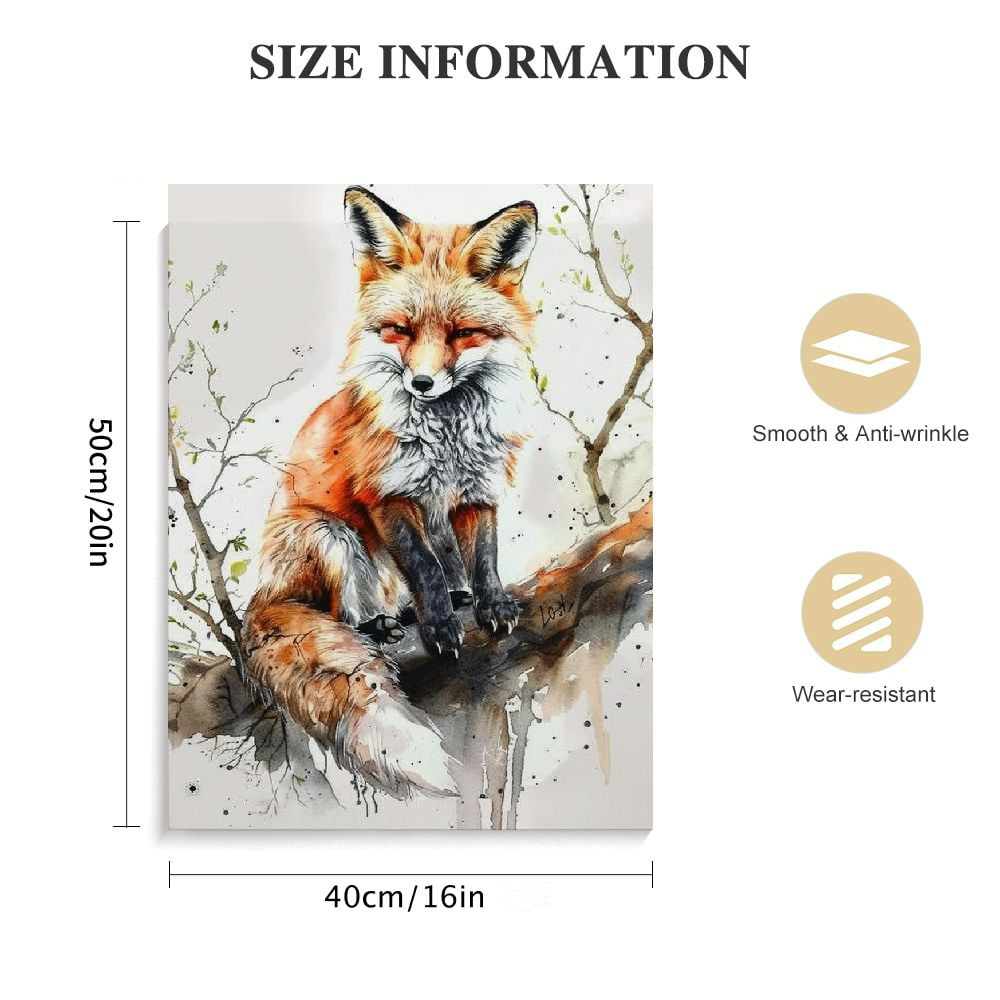 7Dots Art. Winter Baby Animals. Watercolor Art Print, Poster 8\"x10\" On Fine Art Thick Watercolor (aquarelle) Paper For Children's Room, Bedroom, Playroom, And Bathroom. Unframed. (w Barn Owl