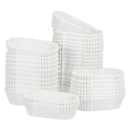 

1000pcs Oval Cake Cups Disposable Baking Cups Baking Cup Wrap Paper Boat Shape Cake Cups for Cakes Muffins