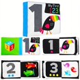 thumbnail image 4 of Black And White Books Newborn High Contrast Books Baby Toy For Kids For Visual Stimulation, Baby Interactive Books, Cloth Book Soft Touch And Feel Sensory Toy Crinkle And Squeak, 4 of 4