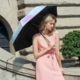 thumbnail image 4 of Compact Umbrella Windproof Folding Umbrella,Foldable Travel Umbrella,Mini 8 Ribs Umbrella with Capsule Case,UV Protection,Rainbow Portable Pocket Umbrella for Men, 4 of 4