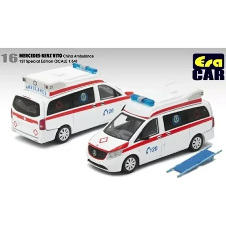 ERA CAR 1/64 16 MERCEDES-BENZ VITO1ST CHINA AMBULANCE MB20VITSP14