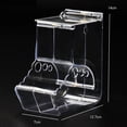 thumbnail image 2 of Hamster Food Feeder Clear Refillable Hamster Food Dispenser Small Animal Feeder, 2 of 10