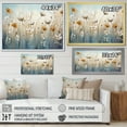 thumbnail image 4 of Designart "Elegant Beige Wildflower Splendor II" Wildflowers Wall Art Living Room, 4 of 7