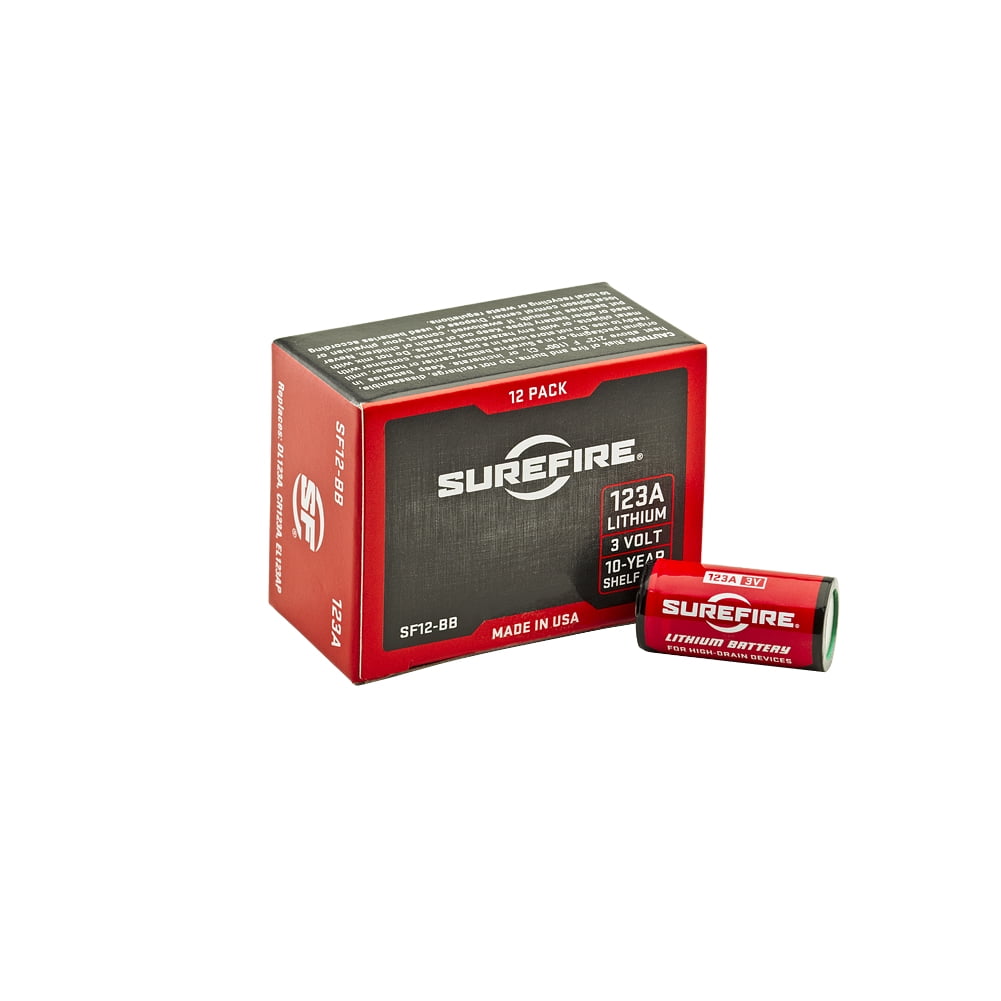 Electronics Consumer Store SF12-BB Surefire 12 Pack Boxed 123A Lithium Batteries Model