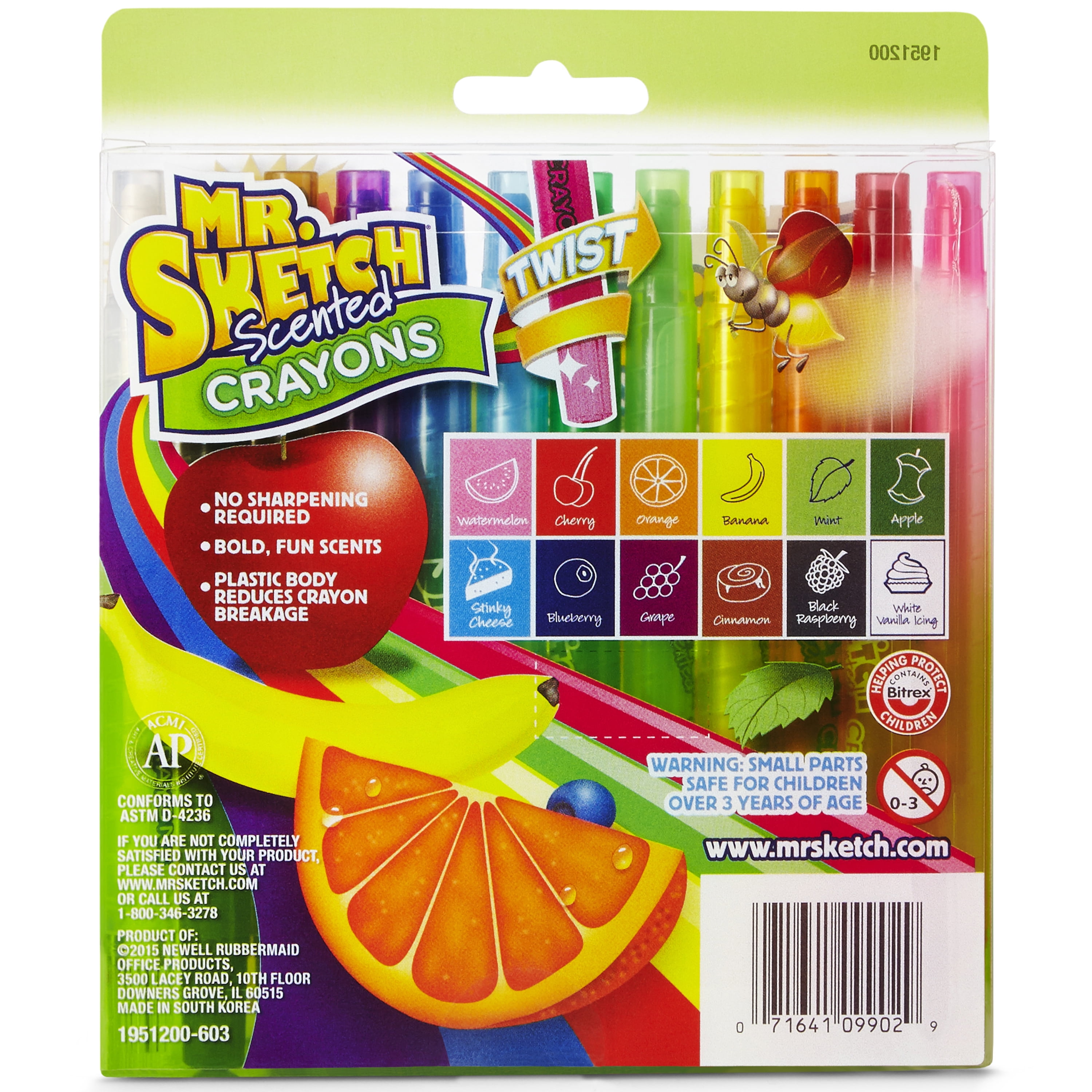 Mr. Sketch Scented Twistable Gel Crayons - 12 Color Set