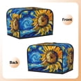 thumbnail image 3 of Haiem vintage Starry Sunflower Print Toaster Covers 2 Slice Wide Slot,Bread Dust Cover & Fingerprint Protection,Bread Machine Cover,Appliance Covers, 3 of 7