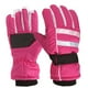 thumbnail image 2 of Guantes de esquí cálidos y resistentes al viento para niños y niñas de 7 a 12 años, color rosa intenso, talla única., 2 of 4
