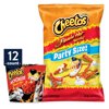 Cheetos Mac 'N Cheese, Flamin' Hot Flavor, 2.11 oz Cups, 12 Count and Cheetos Crunchy Flamin' Hot Cheese Flavored Snacks, Party Size, 15 oz Bag