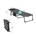 thumbnail image 2 of Patio Folding Chaise Lounge Chairs Set of 2,Outdoor Pool Lounge Chair with 4-Position Reclining Back,Breathable Mesh Seat for Beach, 2 of 7