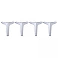 thumbnail image 1 of 2-3 del paquete de muebles Sofá Pies Gabinete Mesa 17cm Plata 2 piezas Yotijar patas de sofá negro, 1 of 10