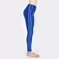 thumbnail image 3 of CHICTRY Womens Shiny Leggings Yoga Pants Glossy High Waist Tights Trousers for Workout Fitness Club Dance A Royal Blue XL, 3 of 5