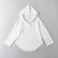 thumbnail image 2 of Tranfacy Chandails à Capuchon pour Femmes, Chandails à Capuchon Oversize pour Femmes, Blouse Décontractée Mode pour Dames à Manches Longues Unies Chandail Chandails en Molleton, 2 of 5