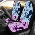 thumbnail image 2 of ABPHQTO Juego de 2 fundas para asientos de coche, juego de pulpos y medusas, protector universal para asientos delanteros de coche submarino, apto para coche, SUV, sedán, camión, 2 of 3