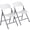 White, variant on CONCETTA Plastic Folding Chair Of 2, 375LB Load Capacity, Lightweight for Indoor/Outdoor, Black