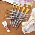 thumbnail image 5 of RCC 311 | Crafter's Choice™ 9pc Brown Taklon Filbert/Wash Brush Set, 5 of 9