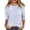 #01 Royal Blue, variant on Womens Easter Shirts Crew Neck Colored Eggs Print Shirts 3/4 Length Sleeve Family Gifts Casual Tops Loose Fit Soft Dressy Tee, #01 Royal Blue, XL
