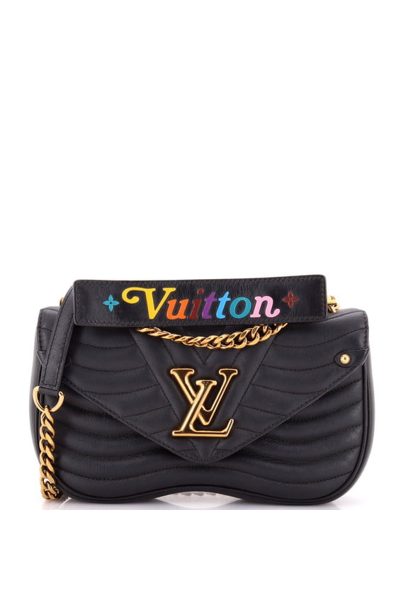 Pre-Owned New Wave Chain Bag Quilted Leather MM By Rebag
