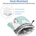 thumbnail image 5 of Oven Mitts 2 pcs Kitchen Oven Glove Cute Hand Drawn Llama Oven Mitt Non-Slip Oven Gloves for Cooking Heat Resistant Hot Pads for Microwave BBQ, 5 of 6