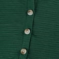 thumbnail image 6 of Women's Button Drawstring Casual Long Sleeve Hoodie, 6 of 9