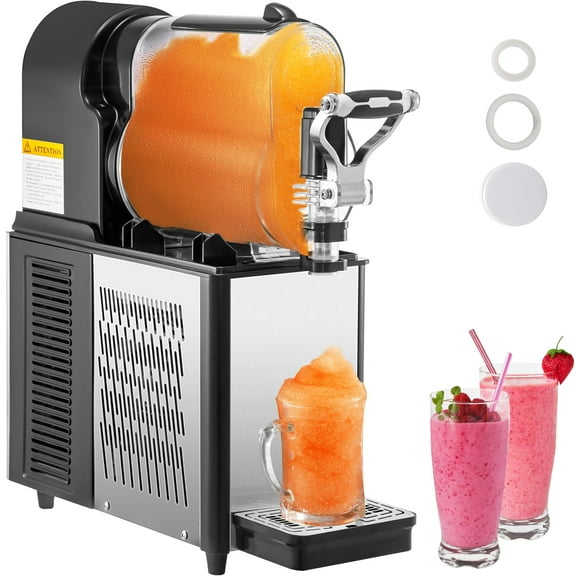 VEVOR Slushy Machine, Daiquiri Machine Commercial 3L Frozen Drink Slush Machine, Black
