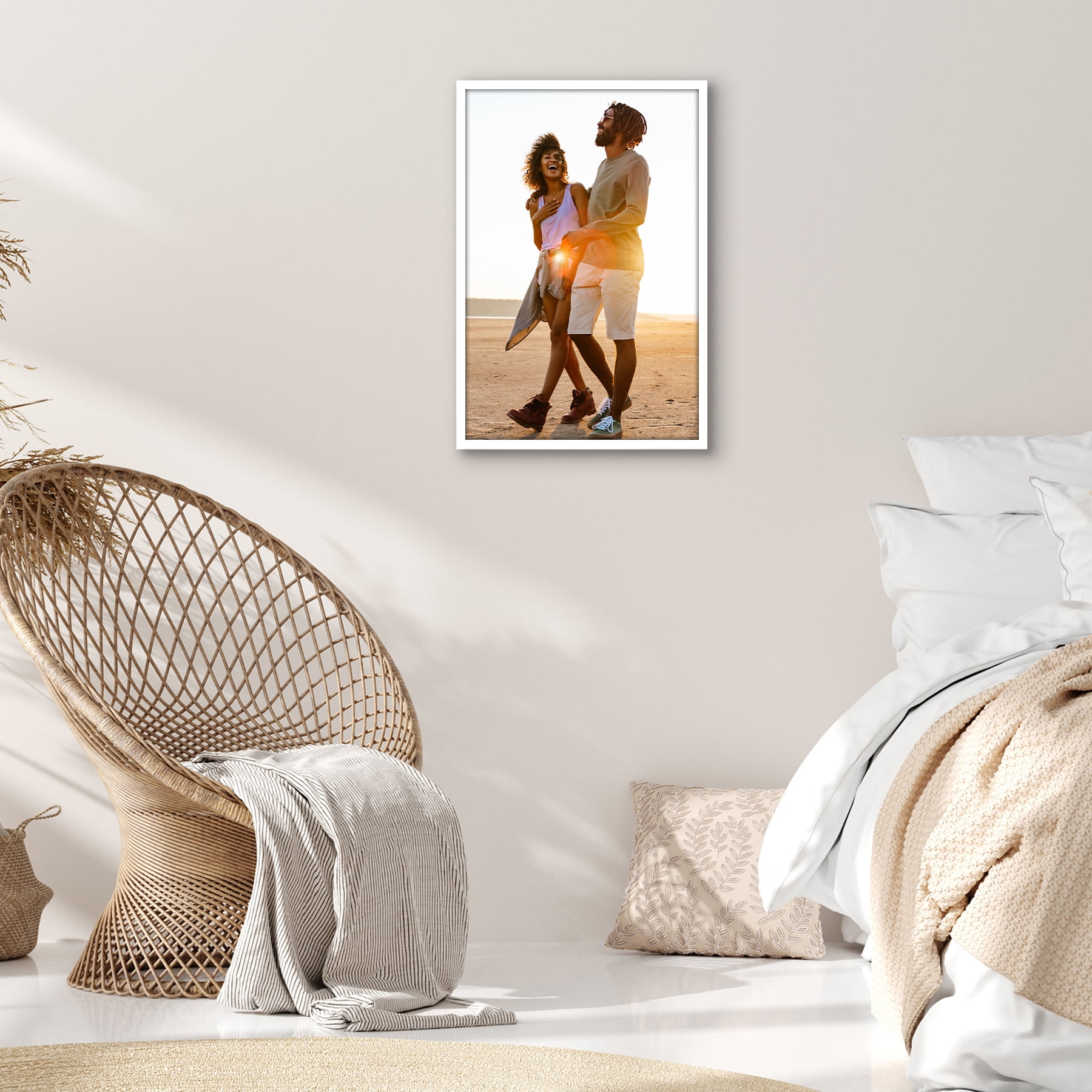 Americanflat 16" x 24" Poster Frame - Perfect for Photos and Artwork - White