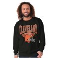 thumbnail image 4 of Cleveland Football Helmet Sports Fan Graphic Pullover Crewneck Sweatshirt Brisco Brands X, 4 of 6