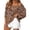 e-588Brown2782, variant on Women Shirts Crochet Knit Loose Fit Lace Short Sleeve Pullover Tops Casual Summer Blouse Tunic Shirt Classic Female Solid Color Dailywear