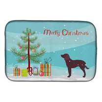American Water Spaniel Merry Christmas Tree Dish Drying Mat