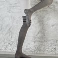 thumbnail image 3 of Calcetines largos antideslizantes hasta la rodilla, sin dedos, antideslizantes, para yoga, barra, pilates, hogar y ocio, 3 of 6