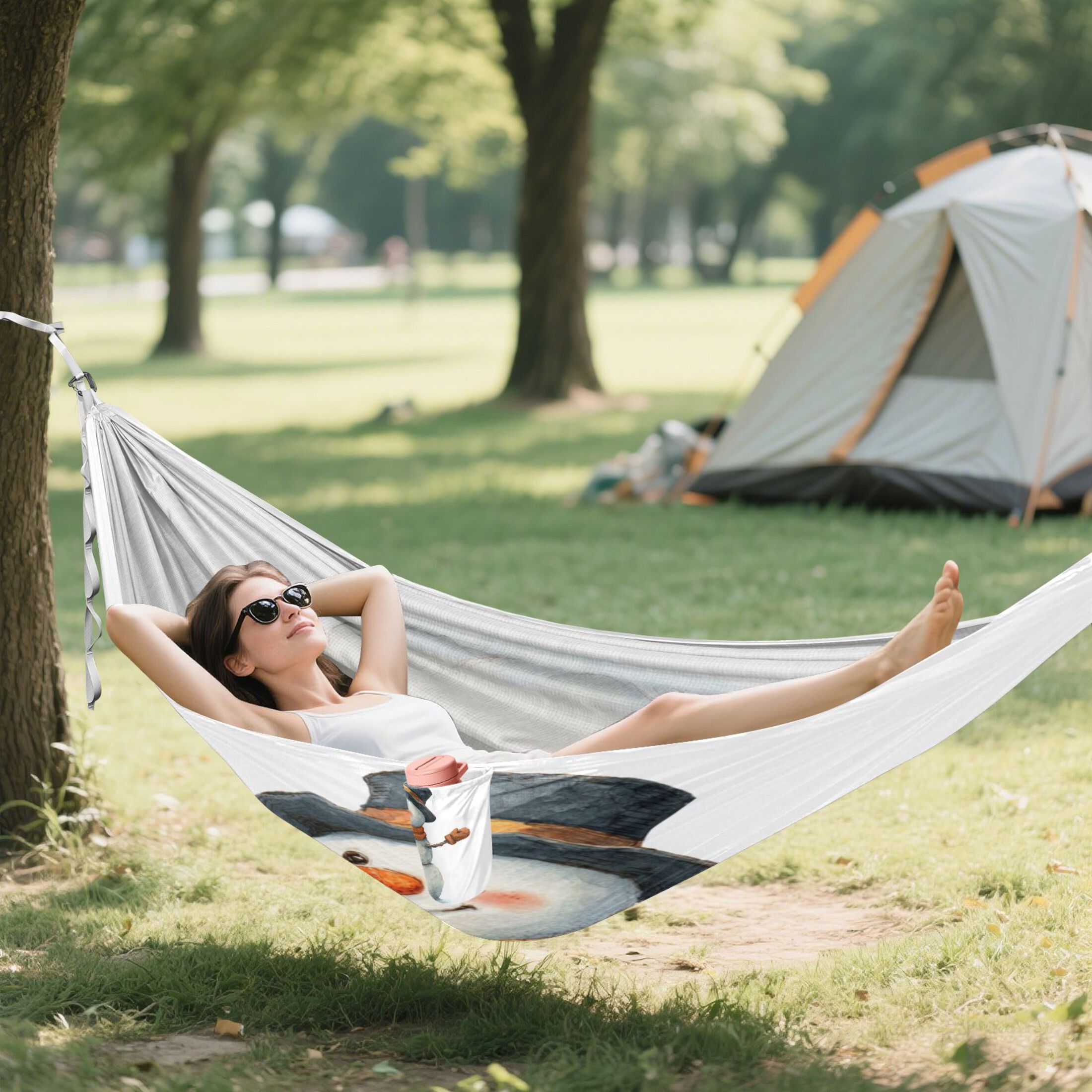 Hammock Camping Hammock Nylon Portable Hammock Travel Camping Hammock Cute Snowman