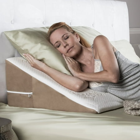 Avana Back Wedge Acid Reflux Memory Foam Pillow with Cooling Tencel Cover, 8”