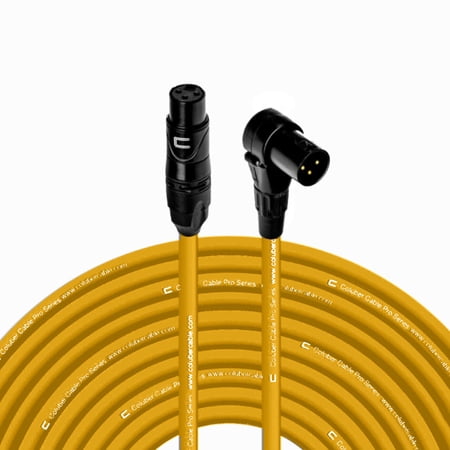 Coluber Cable - Balanced XLR Cable Female to Right Angle XLR Male Connector