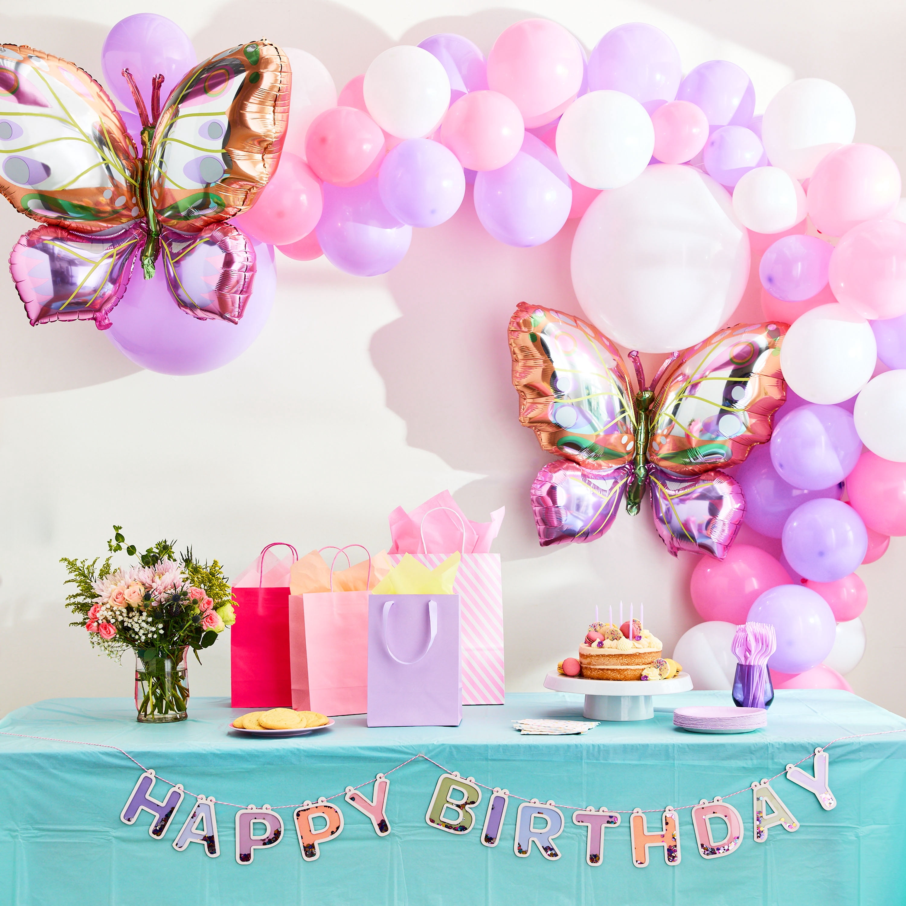 24" Multicolor Butterfly Balloon, by Way To Celebrate